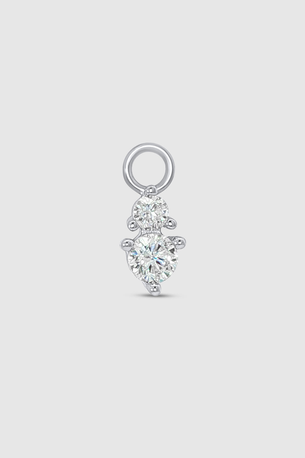 Crystal Double Round Charm