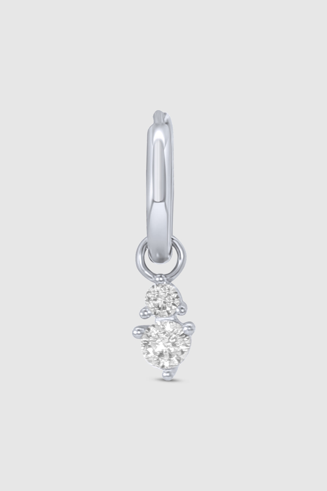 Crystal Double Round Charm