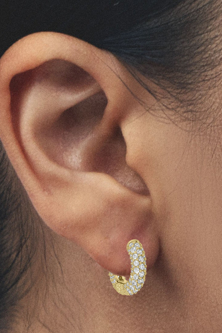 Chunky Crystal Huggie
