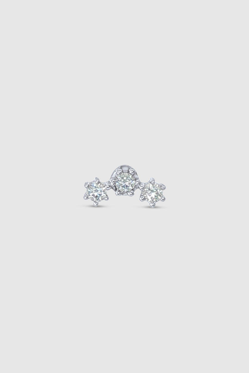 Triple Crystal Cluster Flatback