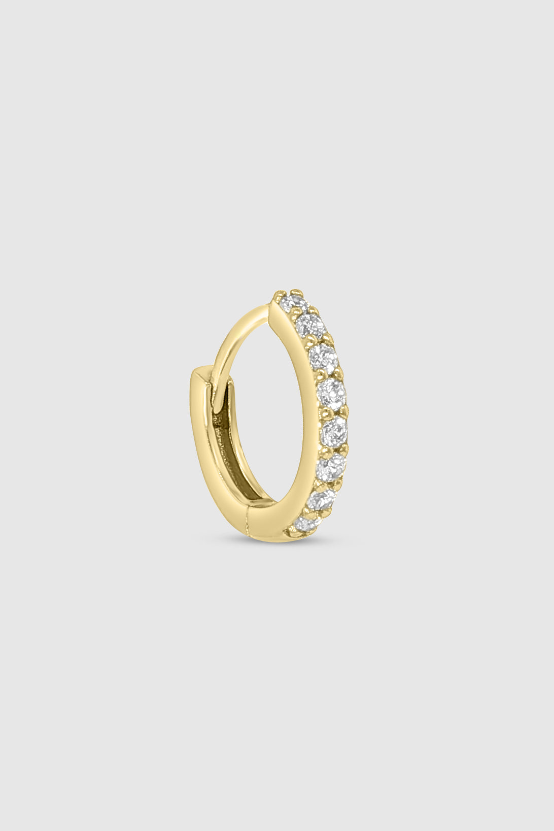 8mm Mini Pave Huggie