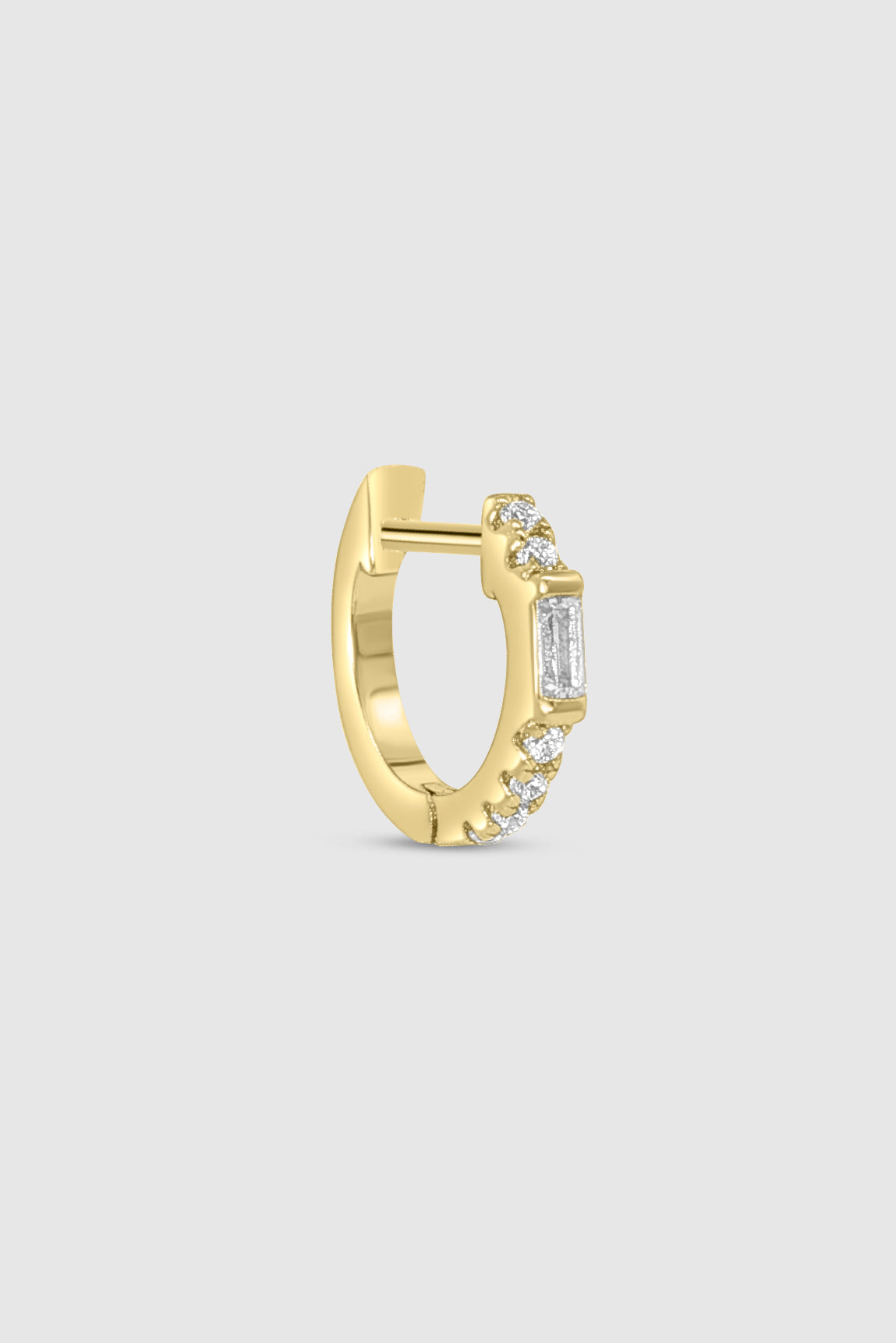 Baguette Pave Huggie