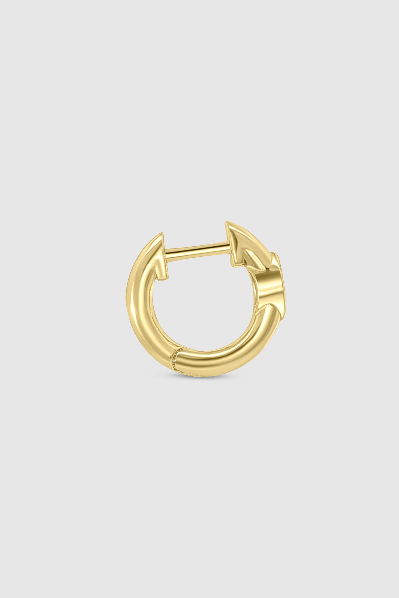 Bezel Marquise Huggie