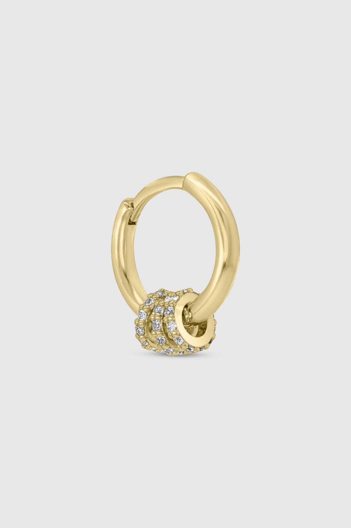 Crystal Triple Ring Huggie