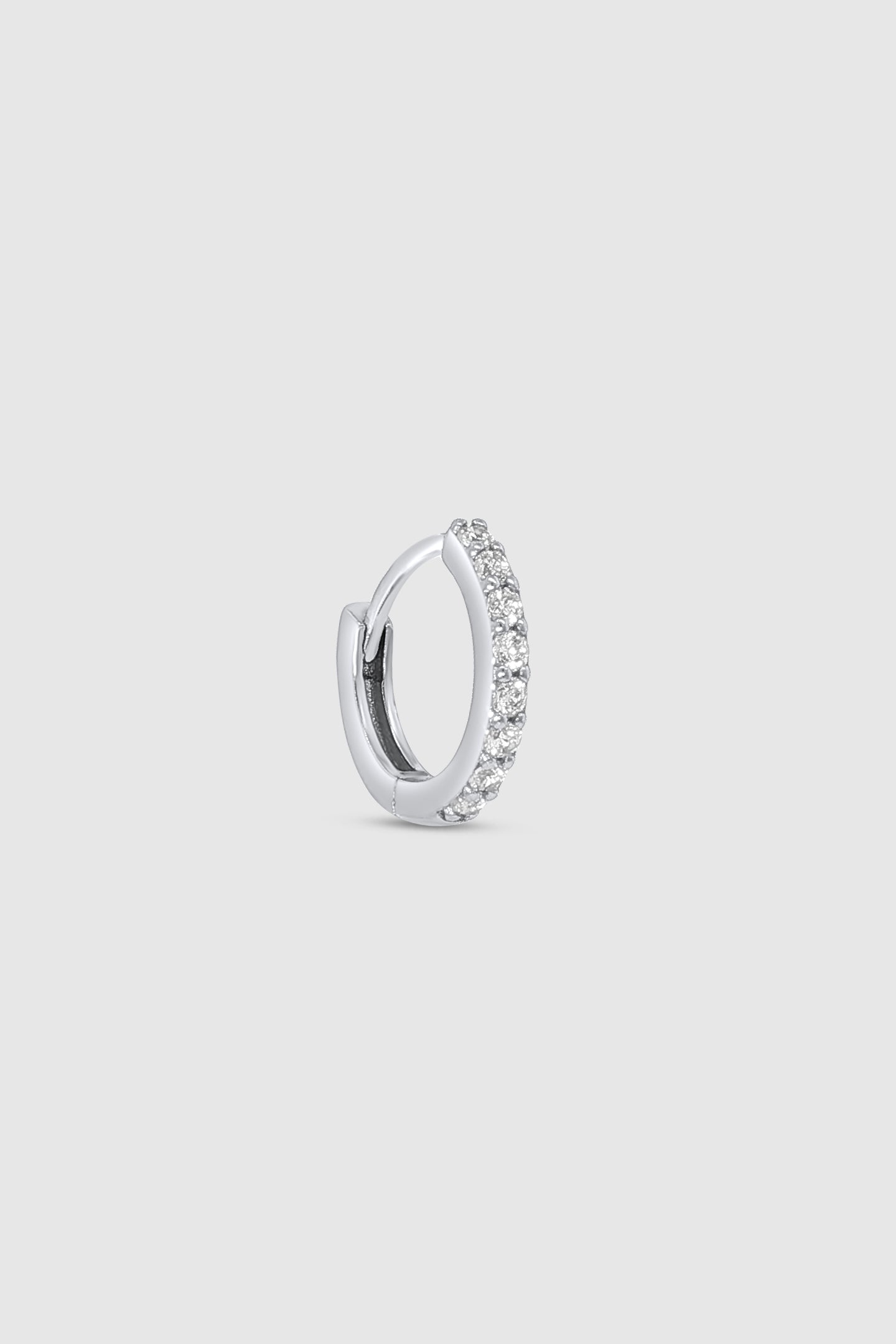 8mm Mini Pave Huggie