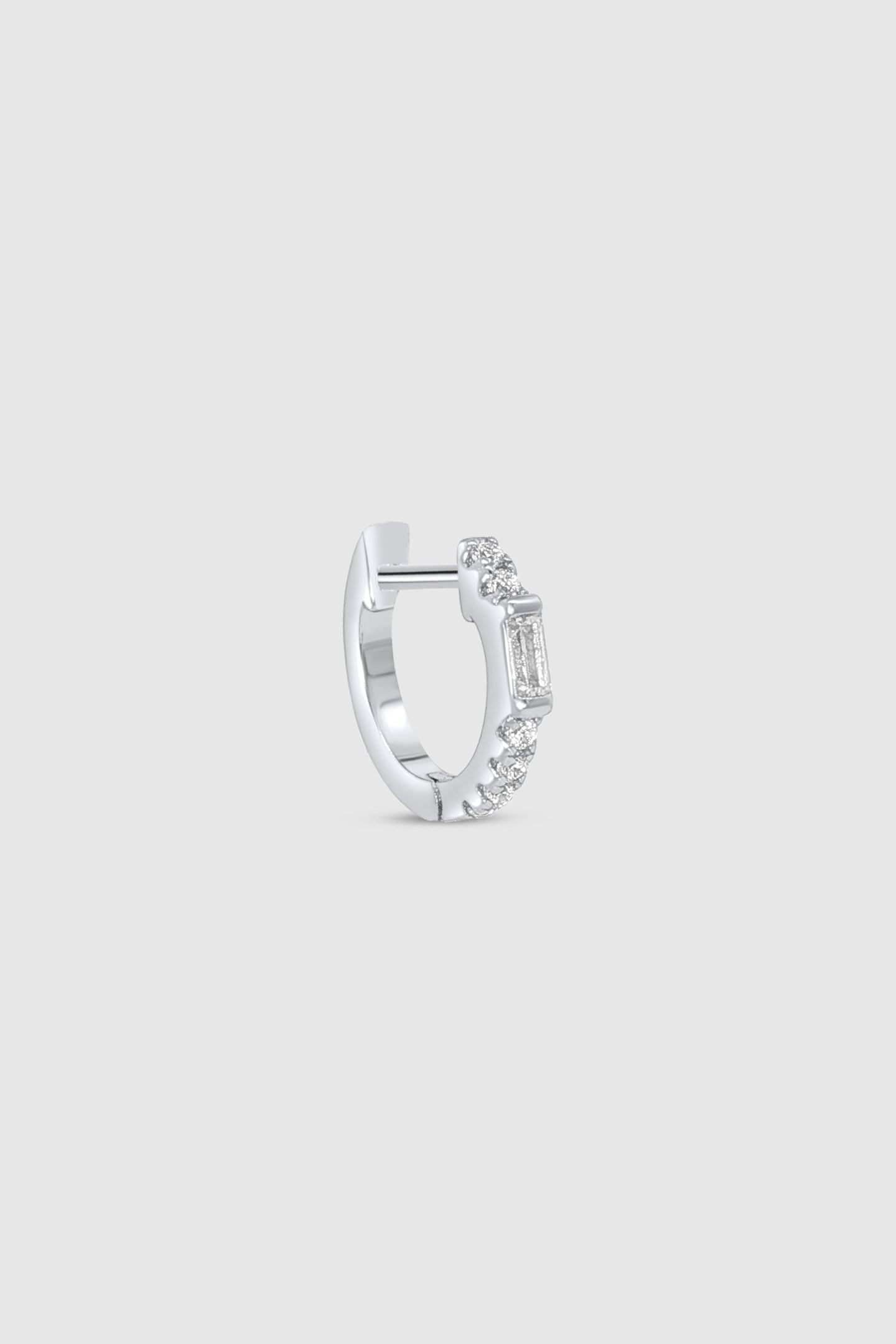 Baguette Pave Huggie