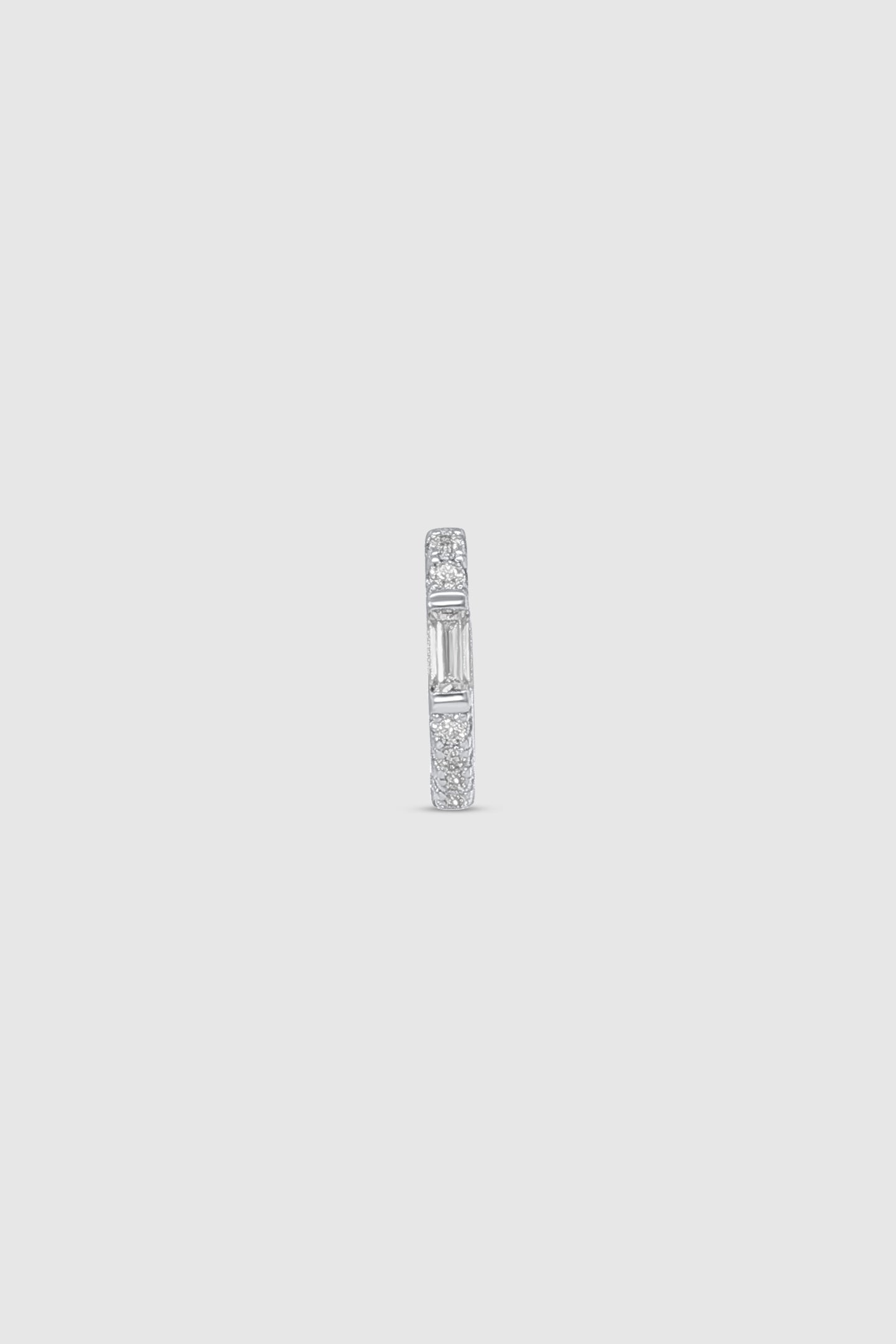 Baguette Pave Huggie