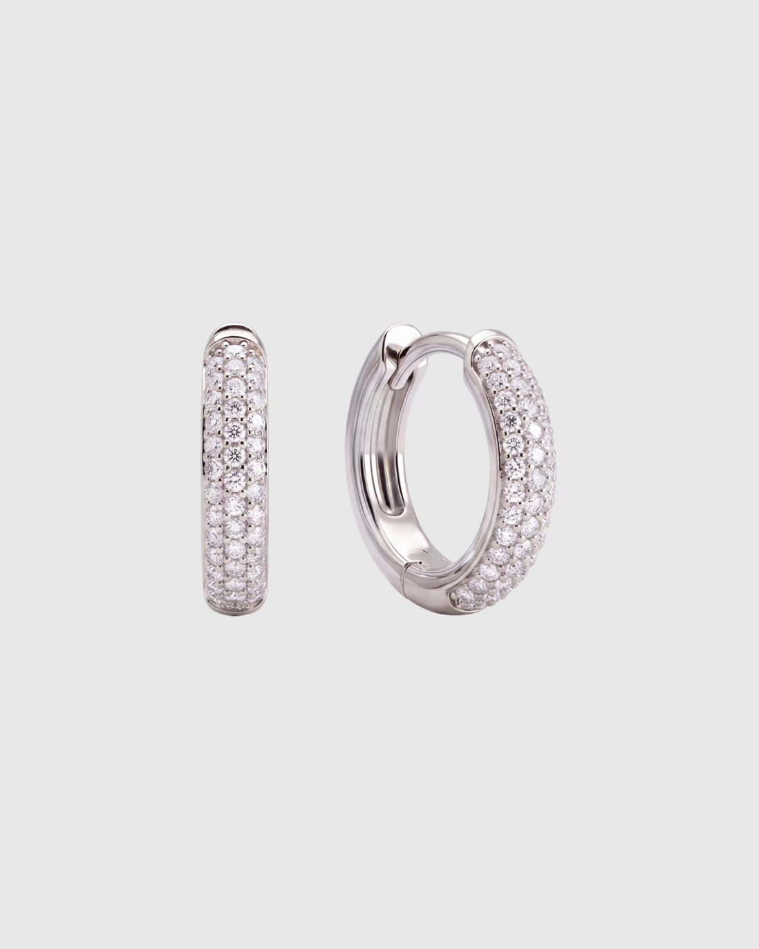 Chunky Pave Huggie - 12mm