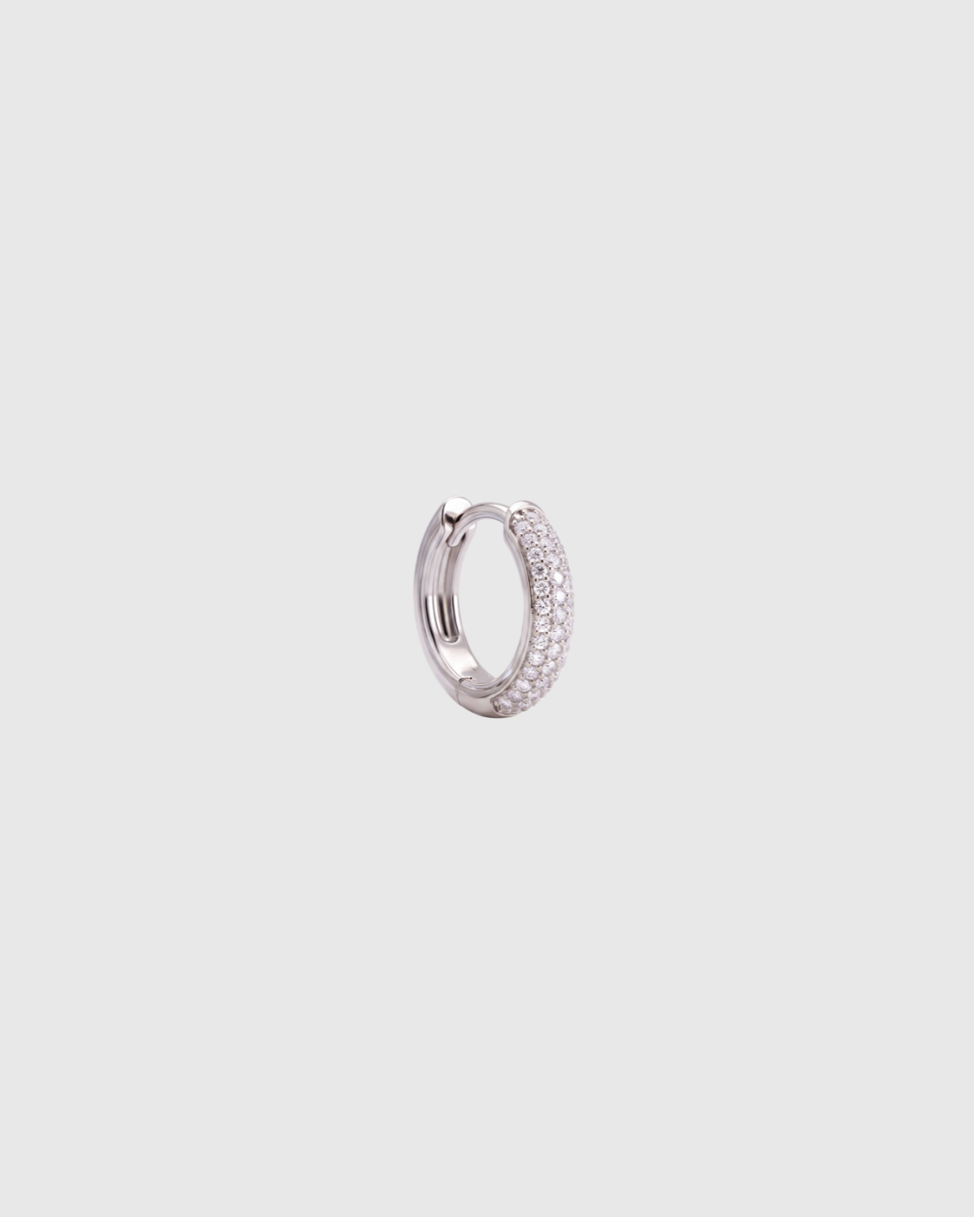 Chunky Pave Huggie - 8mm
