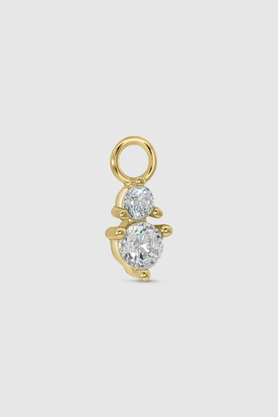 Crystal Double Round Charm