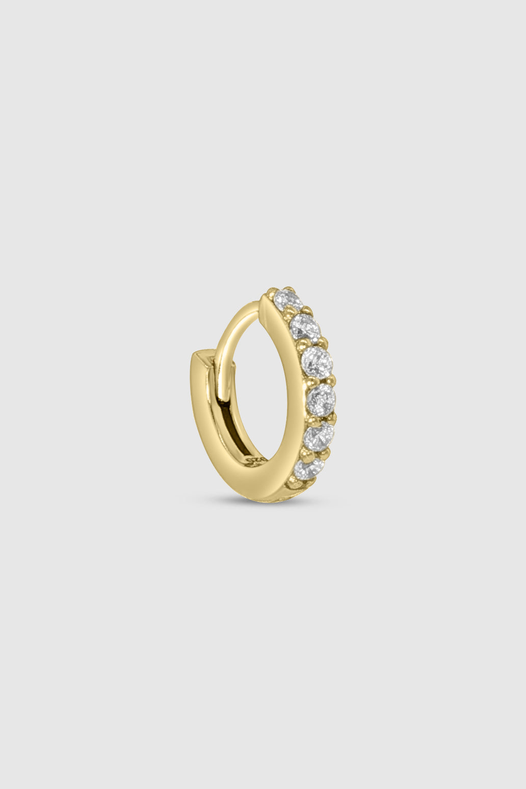 6mm Helix Pave Huggie