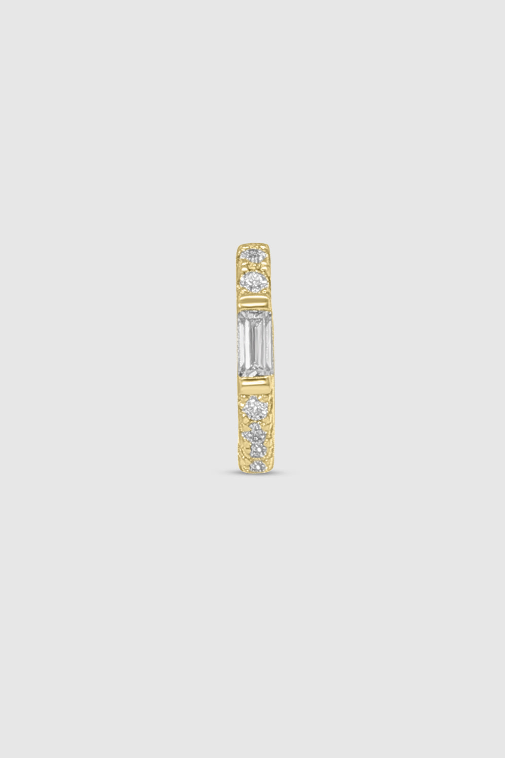 Baguette Pave Huggie