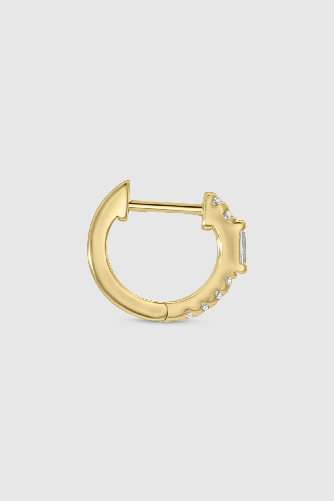 Baguette Pave Huggie
