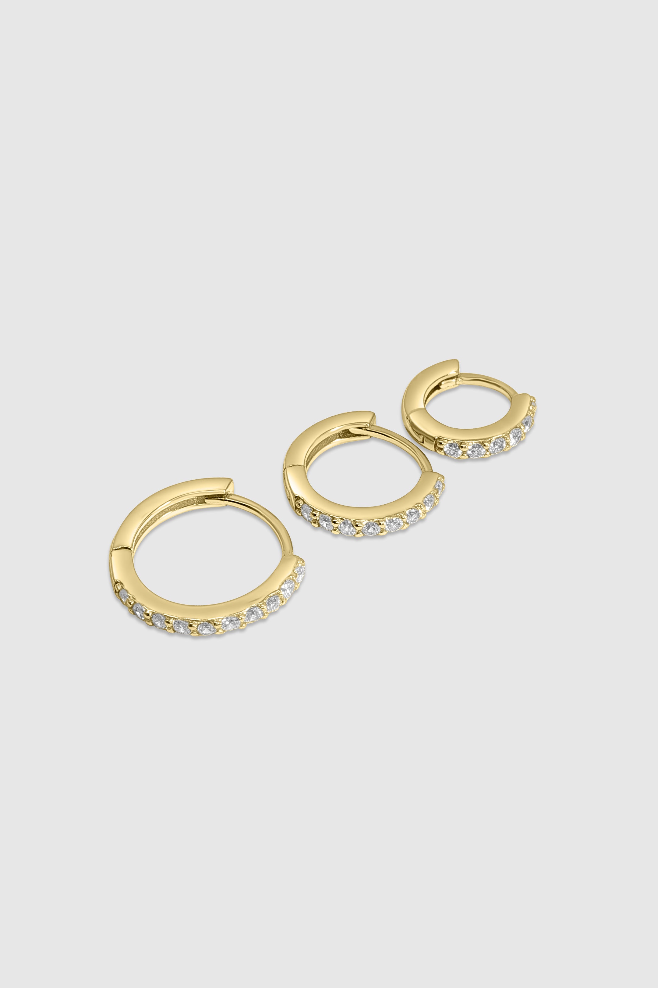 8mm Mini Pave Huggie