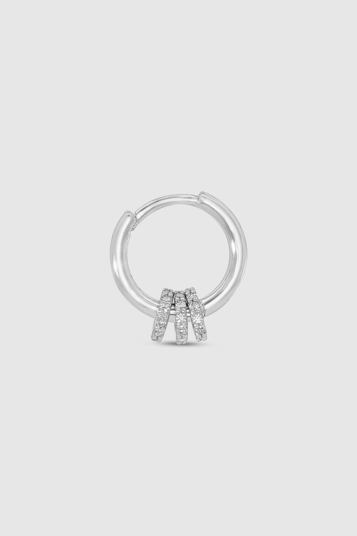 Crystal Triple Ring Huggie