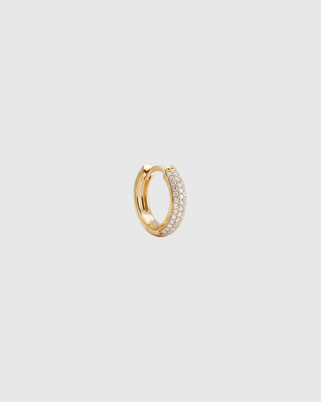 Chunky Pave Huggie -  8mm