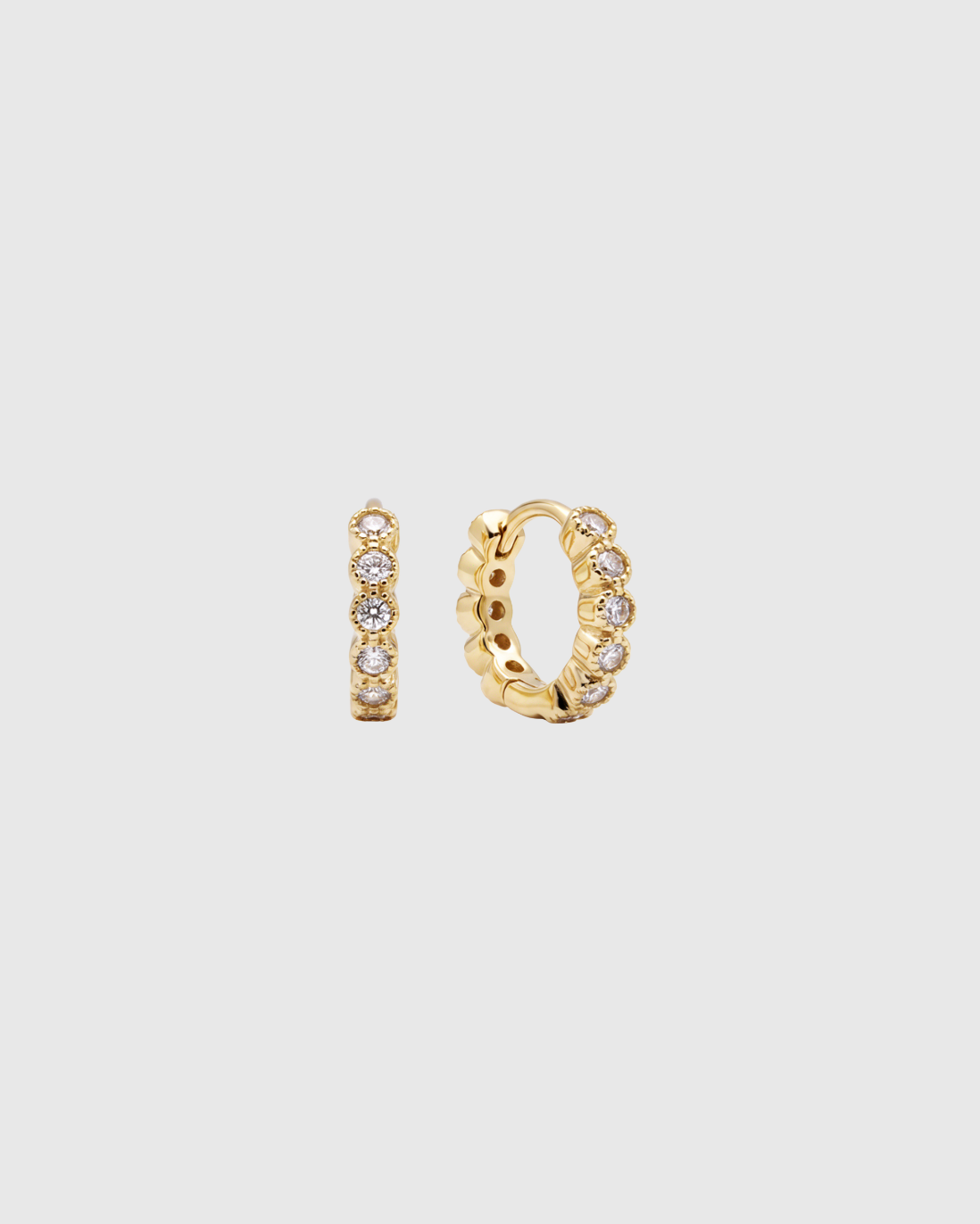 Full Bezel Huggie -  8mm